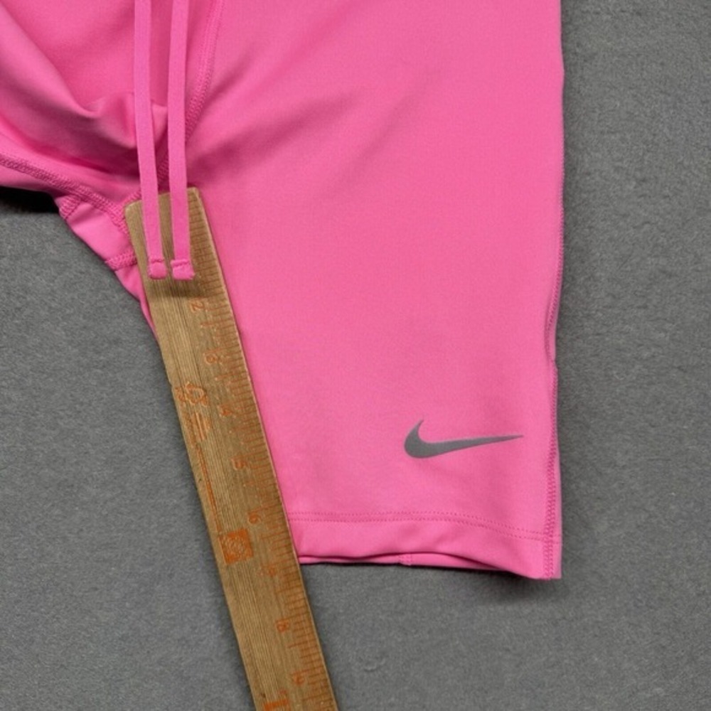 Nike Fast Running Shorts Womens Size XS Pink Glow‎ Dri-Fit Mid Thigh Barbiecore - Picture 7 of 12